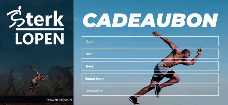 Cadeaubon-Hardloopclinic Sterklopen